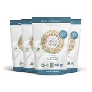 One Degree Sprouted Quick Oats, 24oz, 4-Pack