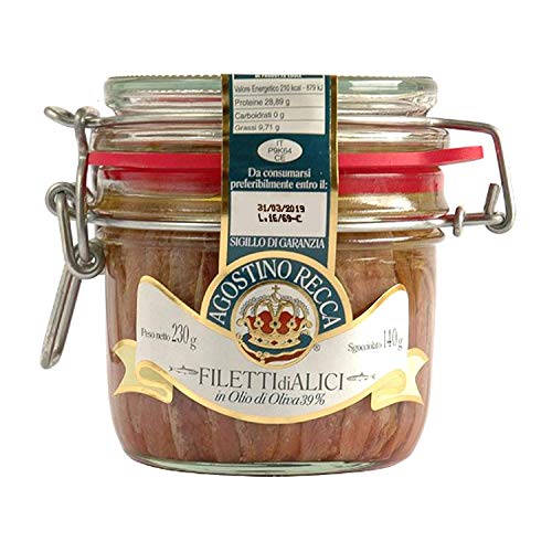 Agostino Recca - Anchovies - 230 g Parfait Jar