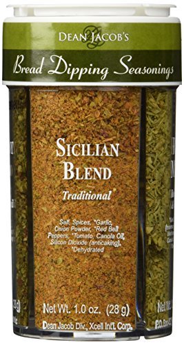 Dean Jacob's 4in1 Compartment Jar, Bread Dipping Seasonings, 4 oz.