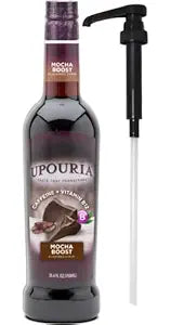 Upouria Mocha Boost Syrup, 750ml, 1-Pack