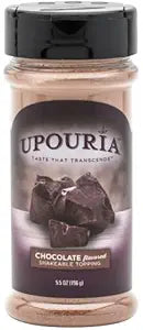 Upouria Chocolate Shakeable Topping, 5.5oz, 6-Pack