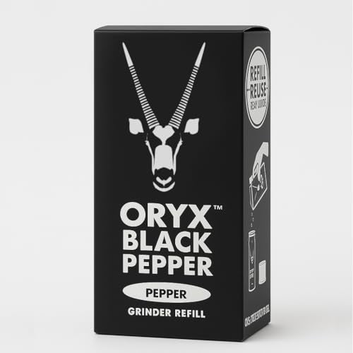 Oryx Desert Salt - Black Pepper Grinder Refill - USA