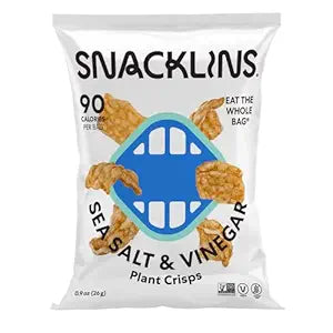 Snacklins Sea Salt and Vinegar, 0.9oz, 12-Pack