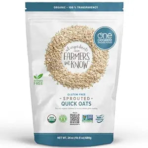 One Degree Sprouted Quick Oats, 24oz, 1-Pack