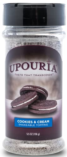 Upouria - Cookies & Cream - 5.5 oz Shakeable Topping Bottle