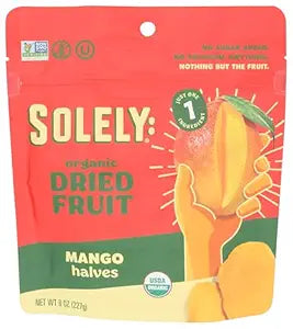 Solely Organic Dried Mango Halves, 8oz