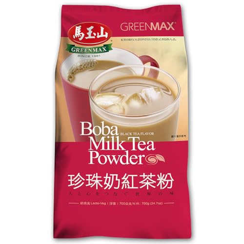 Greenmax - Boba Milk Tea Powder - Black, Large Bag
