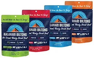 Kalahari Biltong Variety Pack, 2oz, 4-Pack