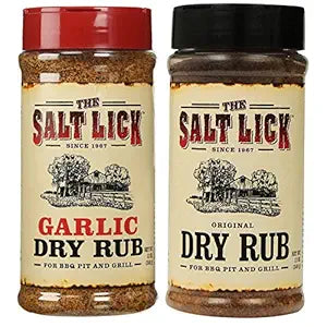 The Salt Lick Original BBQ and Garlic Dry Rub 12 Oz - 2 Pack