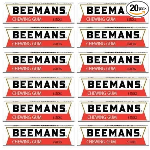 Beemans Chewing Gum, 5 Sticks, 20 Count