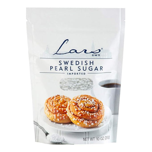 Lars Own Swedish Pearl Sugar, 10oz. 6-Pack