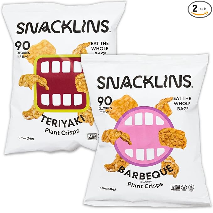 Snacklins Teriyaki and Barbeque, 0.9oz, 12-Pack