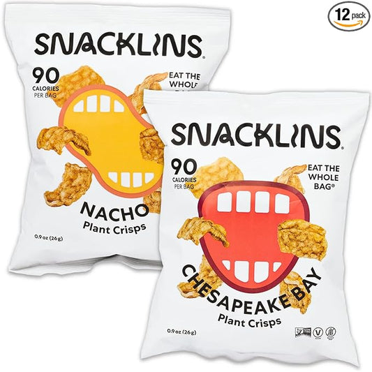 Snacklins Chesapeake and Nacho, 0.9oz, 12-Pack