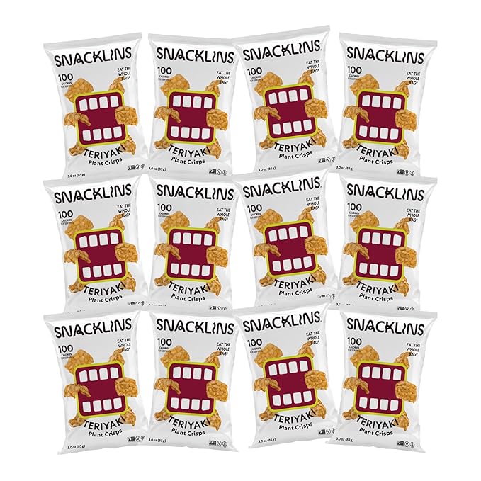 Snacklins Teriyaki, 3.oz, 12-Pack