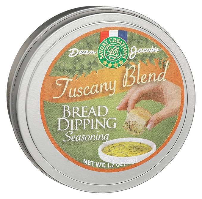 Dean Jacob's Tuscany Blend Bread Dipping Seasoning Tin