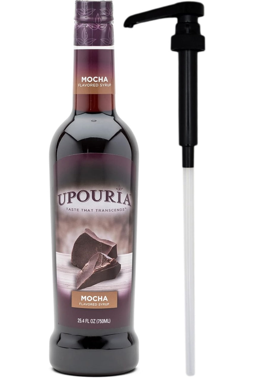 Upouria Peppermint Mocha Coffee Syrup , 750ml, 1-Pack