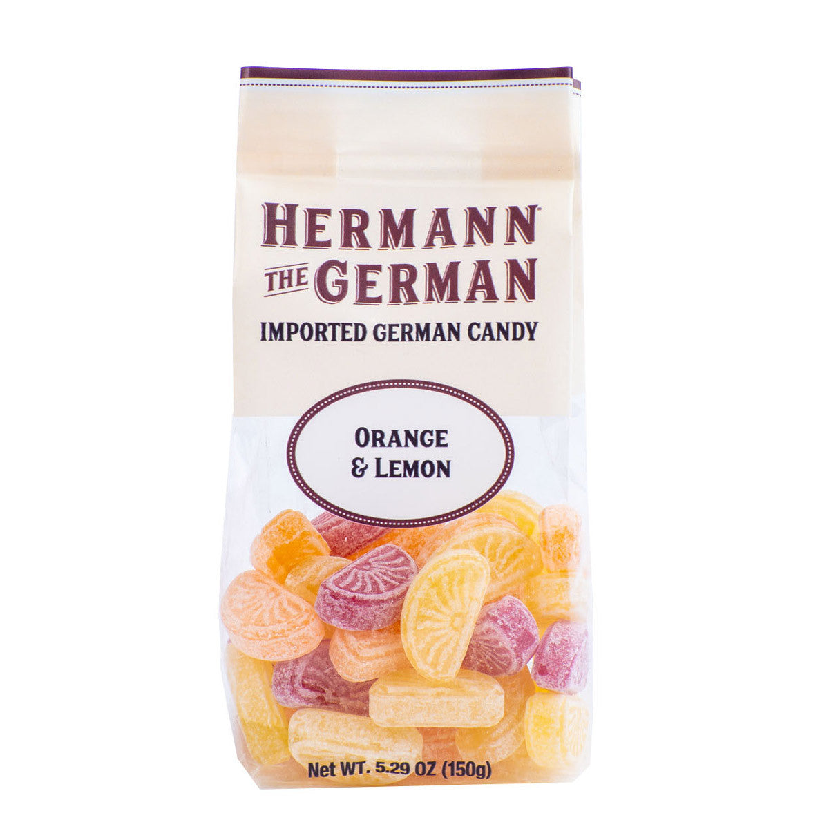 Hermann the German Hard Candy Orange and Lemon