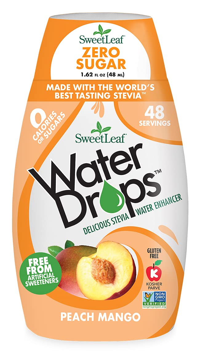 Sweetleaf Water Drops, Peach Mango Flavor