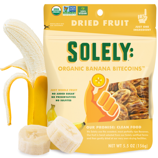 Solely Organic Dried Banana Bitecoins